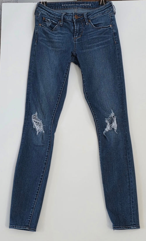 Articles of Society Jeans Womens Waist  24 Skinny Cut 1011.